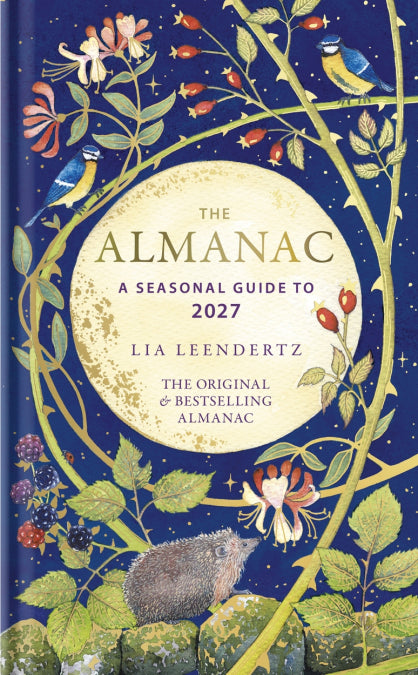 Book cover of 'The Almanac - a seasonal guide to 2027' with nature-themed design and text..