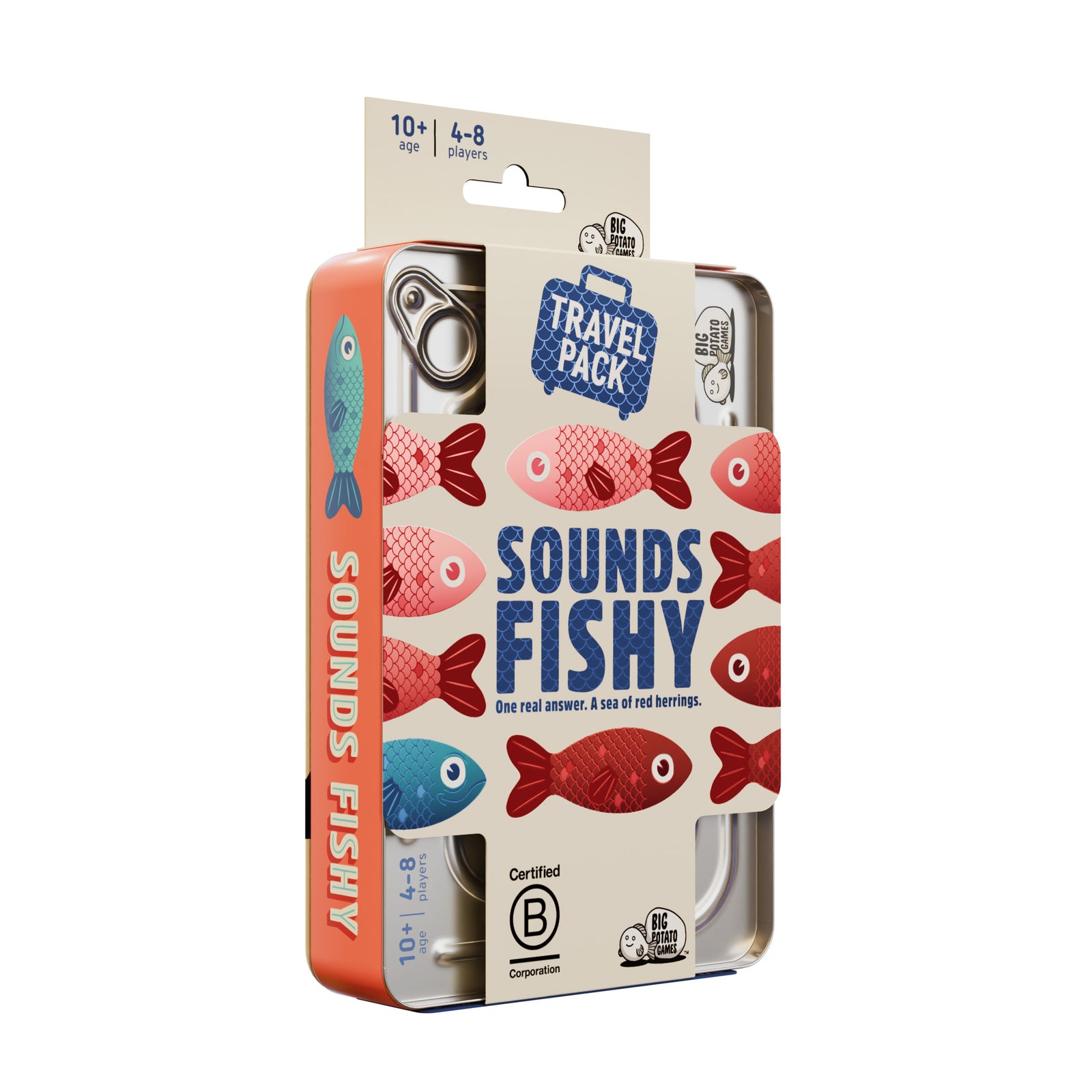 Sounds Fishy Travel Game in packaging by big potato games at penny black