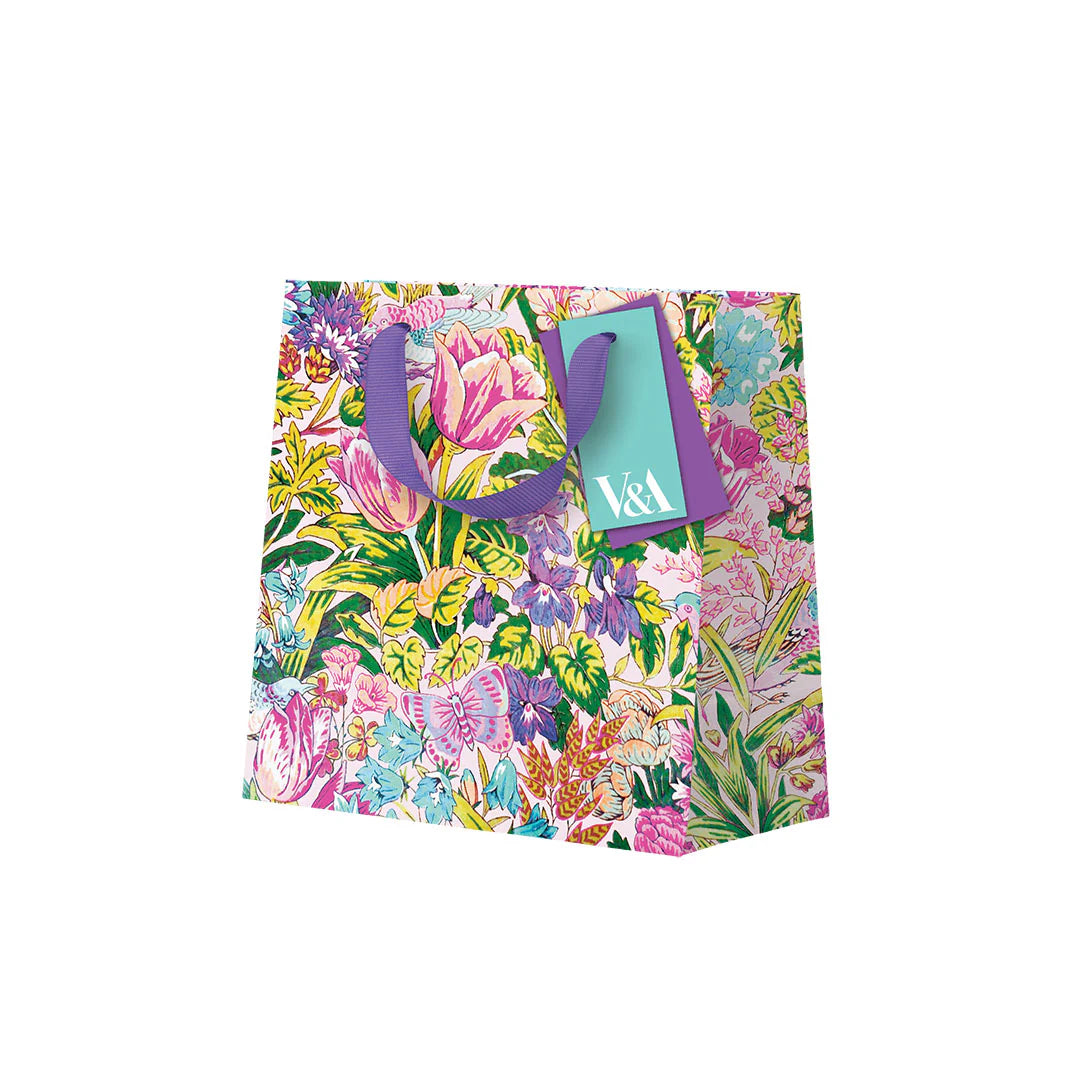 V&A Neon Floral Mawson Tulip Mini Gift Bag By Penny Black