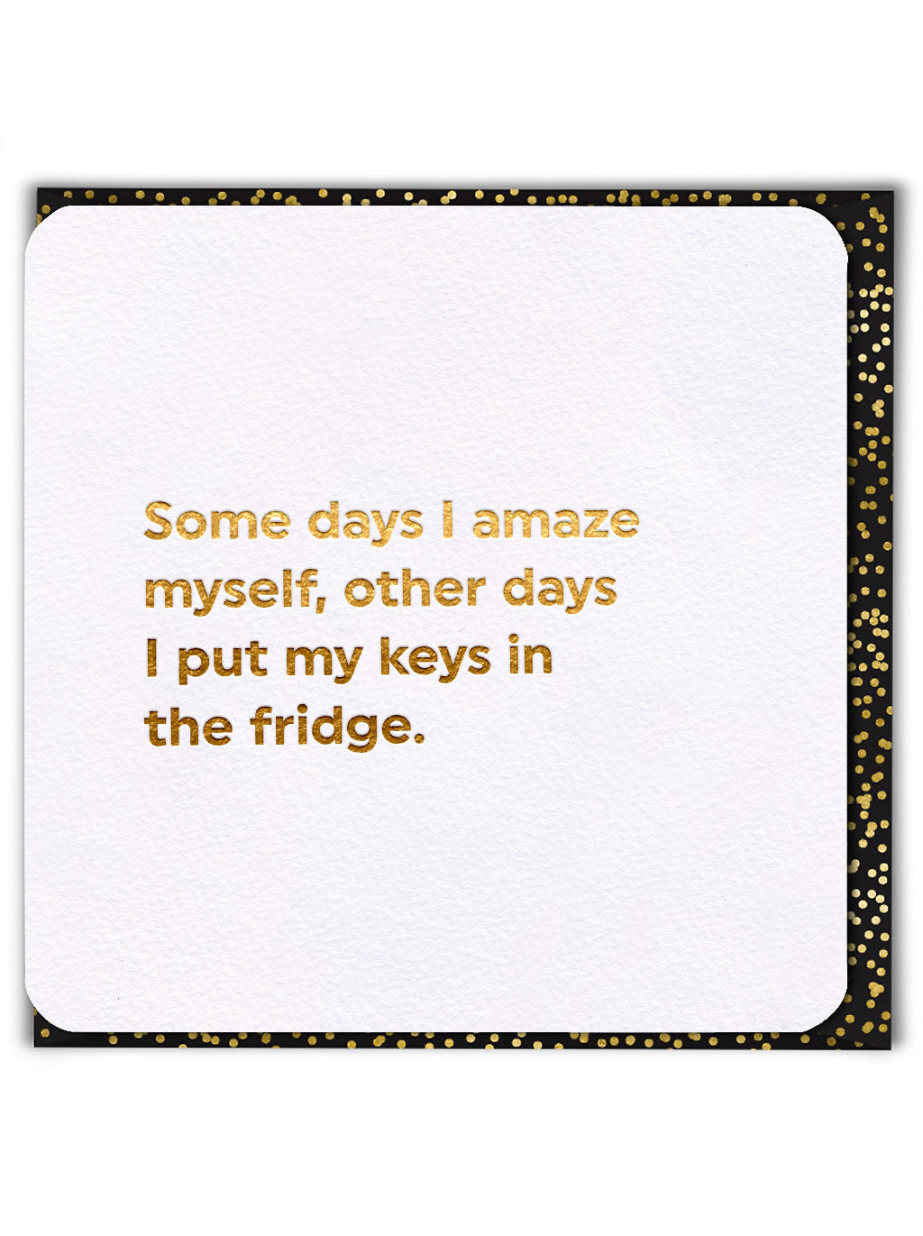 Keys in the Fridge Quotish Funny Card from Penny Black
