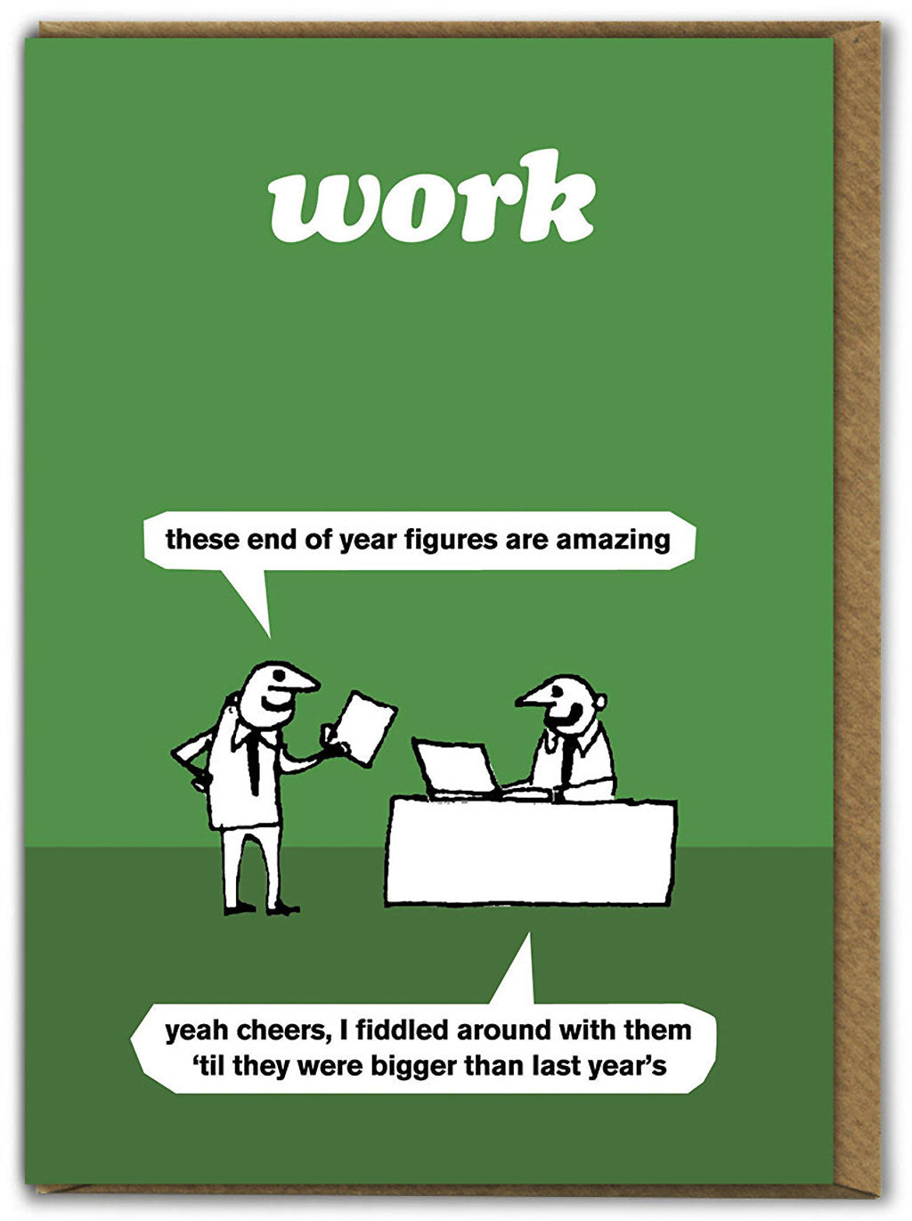 Amazing Figures Modern Toss Funny Card from Penny Black