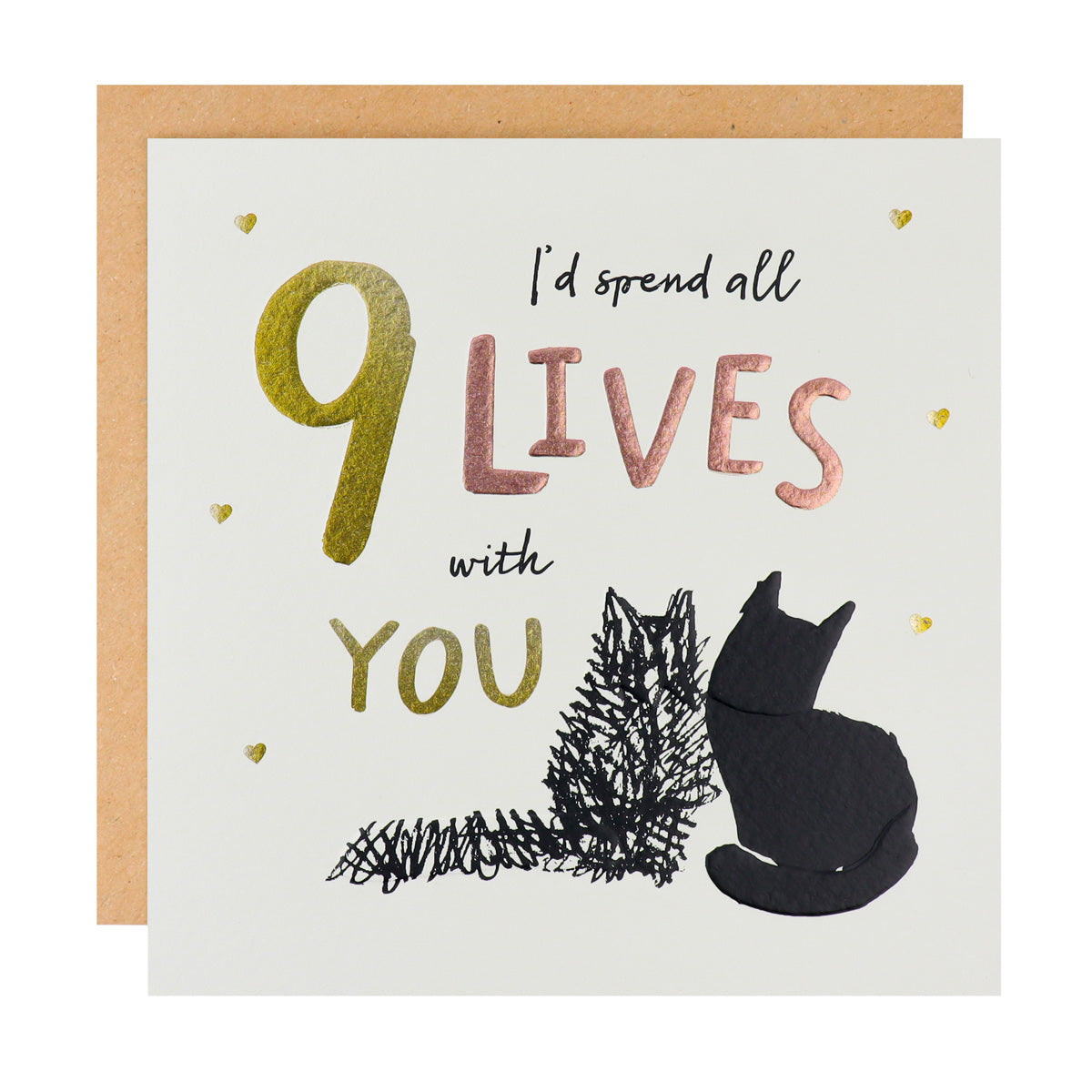 Spend All 9 Lives Battersea Cats Charity Card from Penny Black