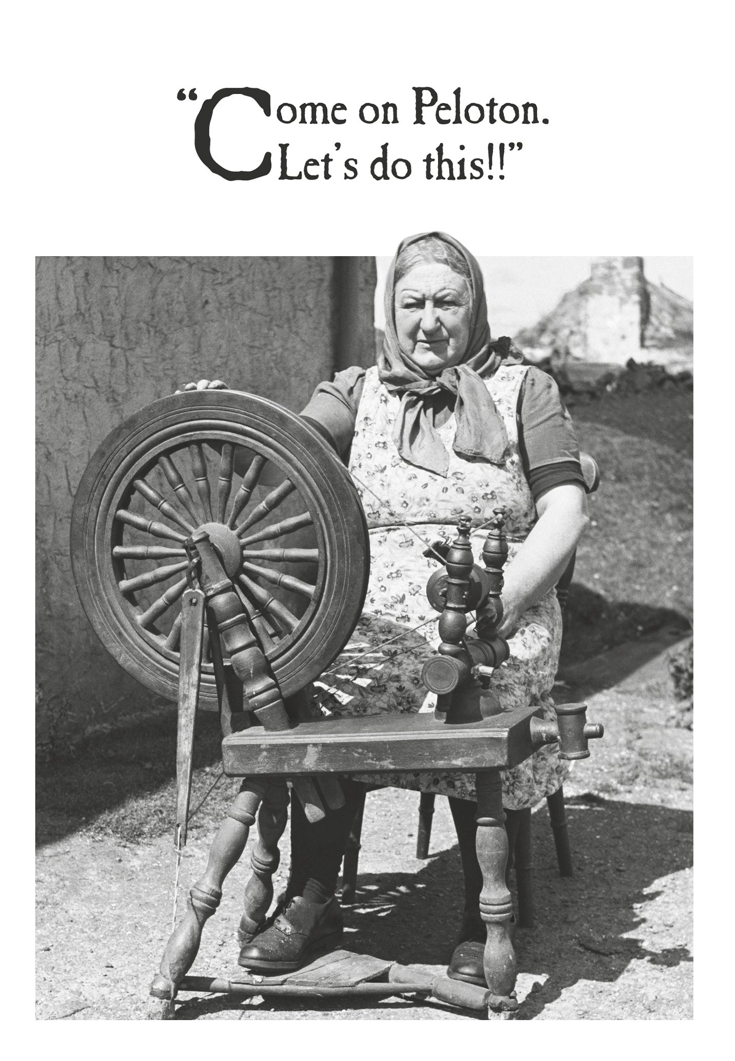 Come On Peleton Funny Card from Penny Black