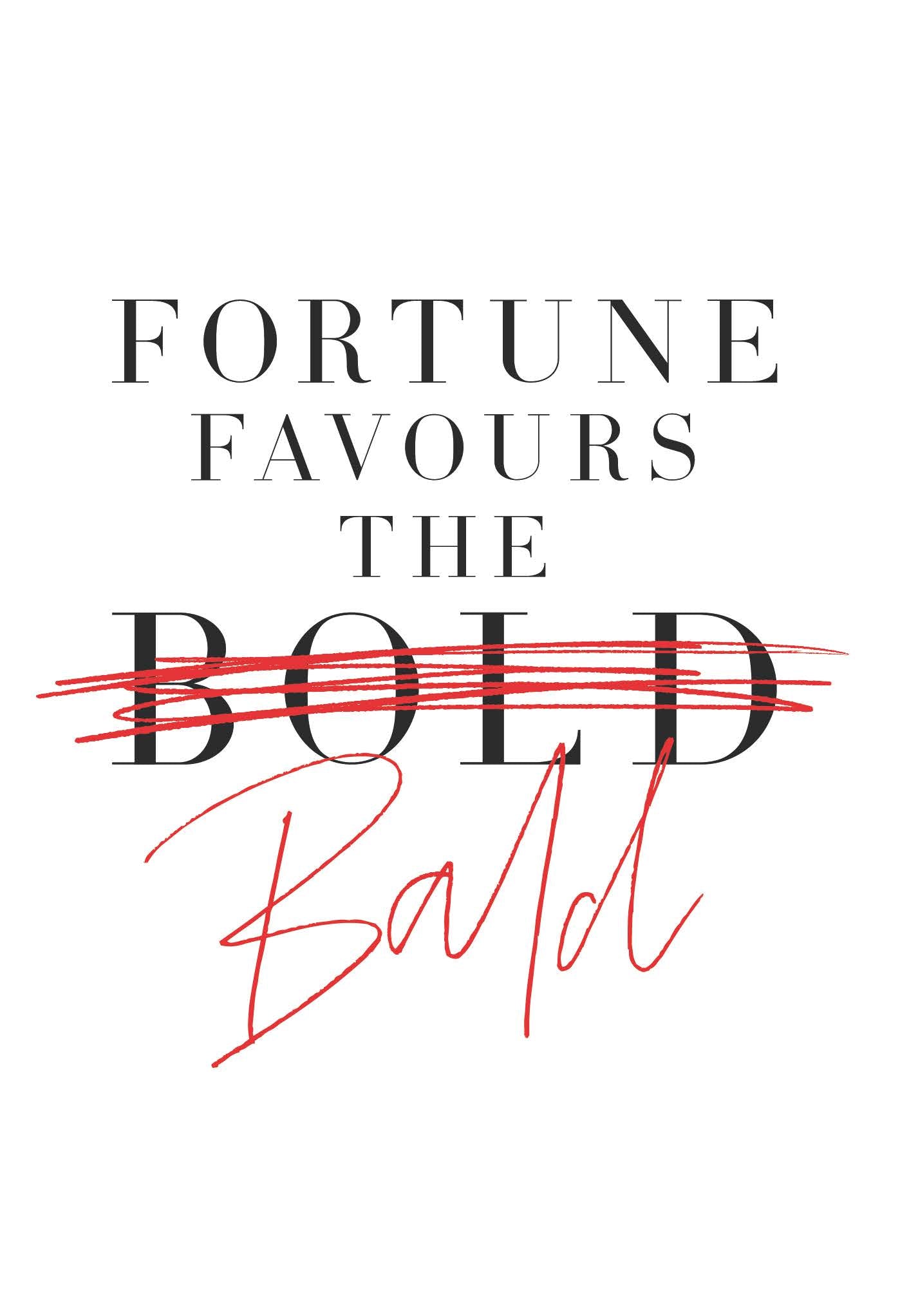 Fortune Favours The Bald Funny Birthday Card at Penny Black