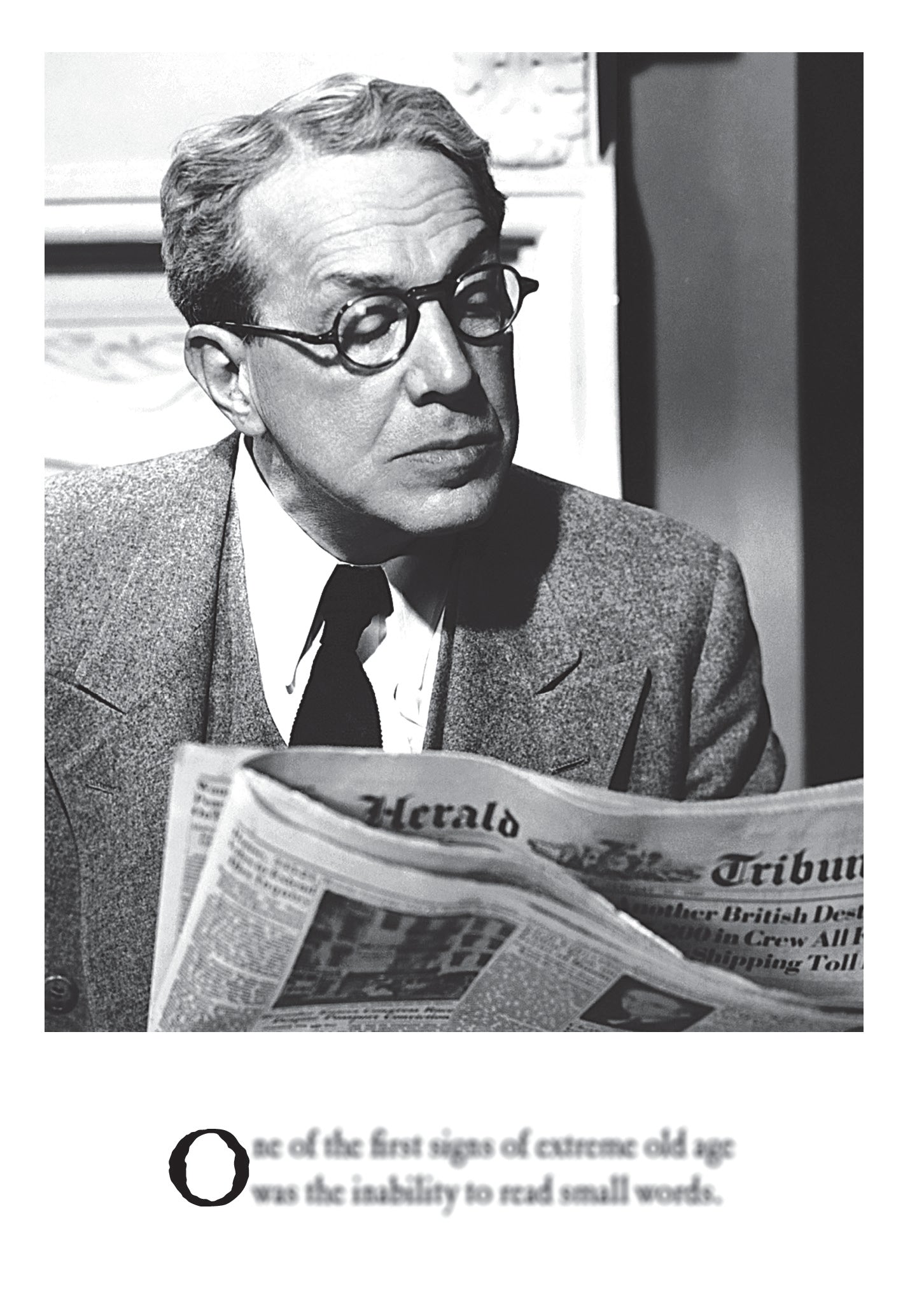 Old Age Reading Problems Funny Card from Penny Black