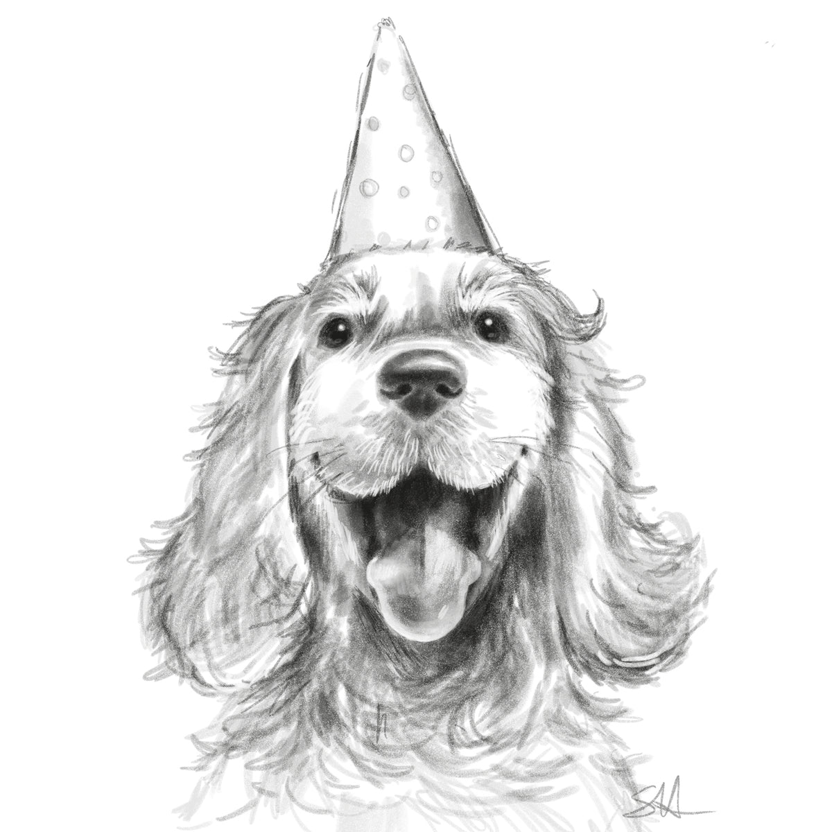 Party Hat Pooch Dog Birthday Card from Penny Black