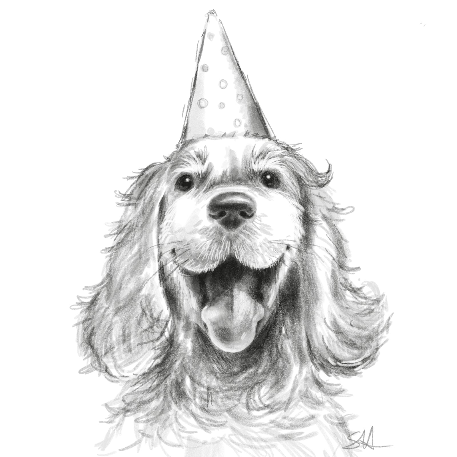 Party Hat Pooch Dog Birthday Card from Penny Black