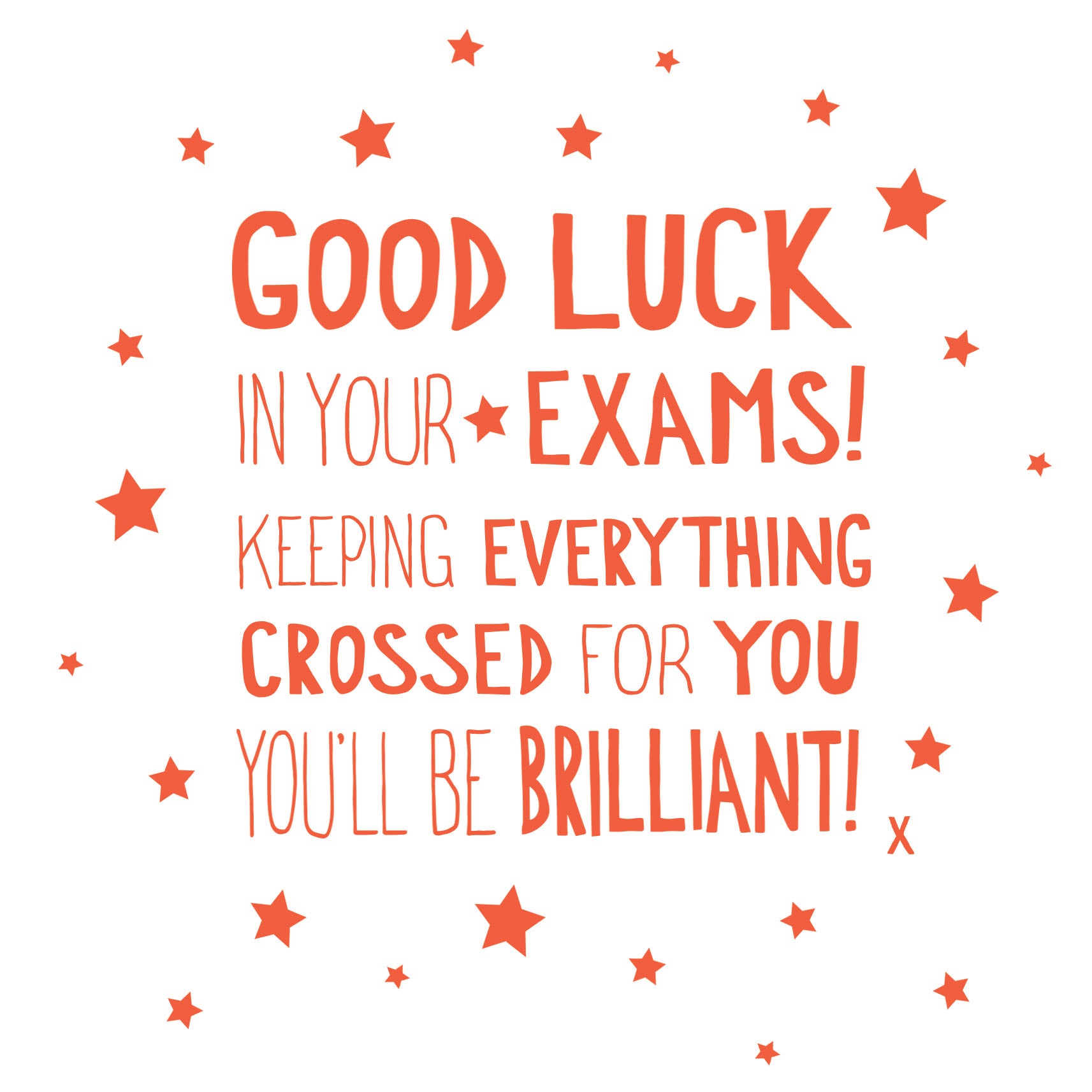 Everything Crossed Exam Good Luck Card by penny black