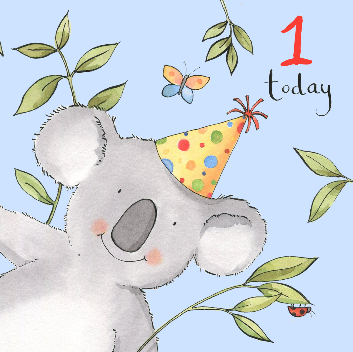Koala In A Party Hat 1st Birthday Card from Penny Black