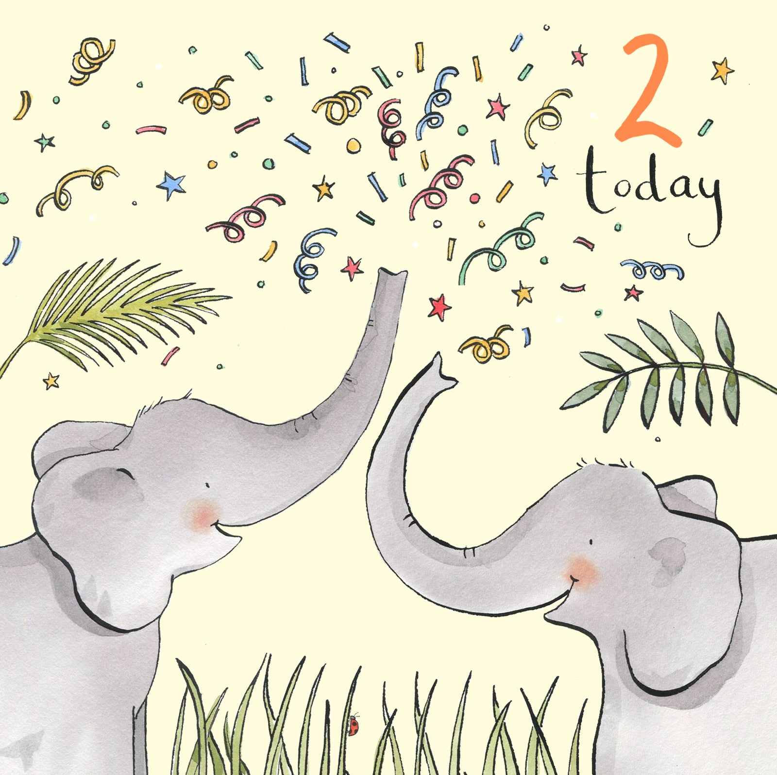 Party Elephants 2nd Birthday Card at Penny Black