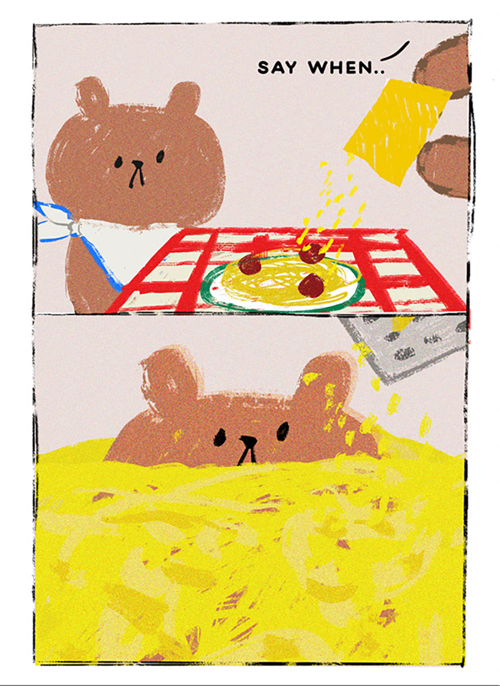 Say When Cheese Funny Card from Penny Black