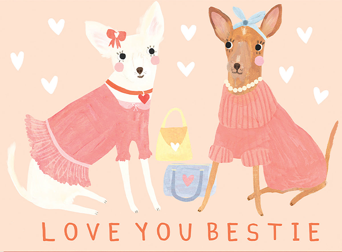 Love You Bestie Dogs Friendship Card from Penny Black
