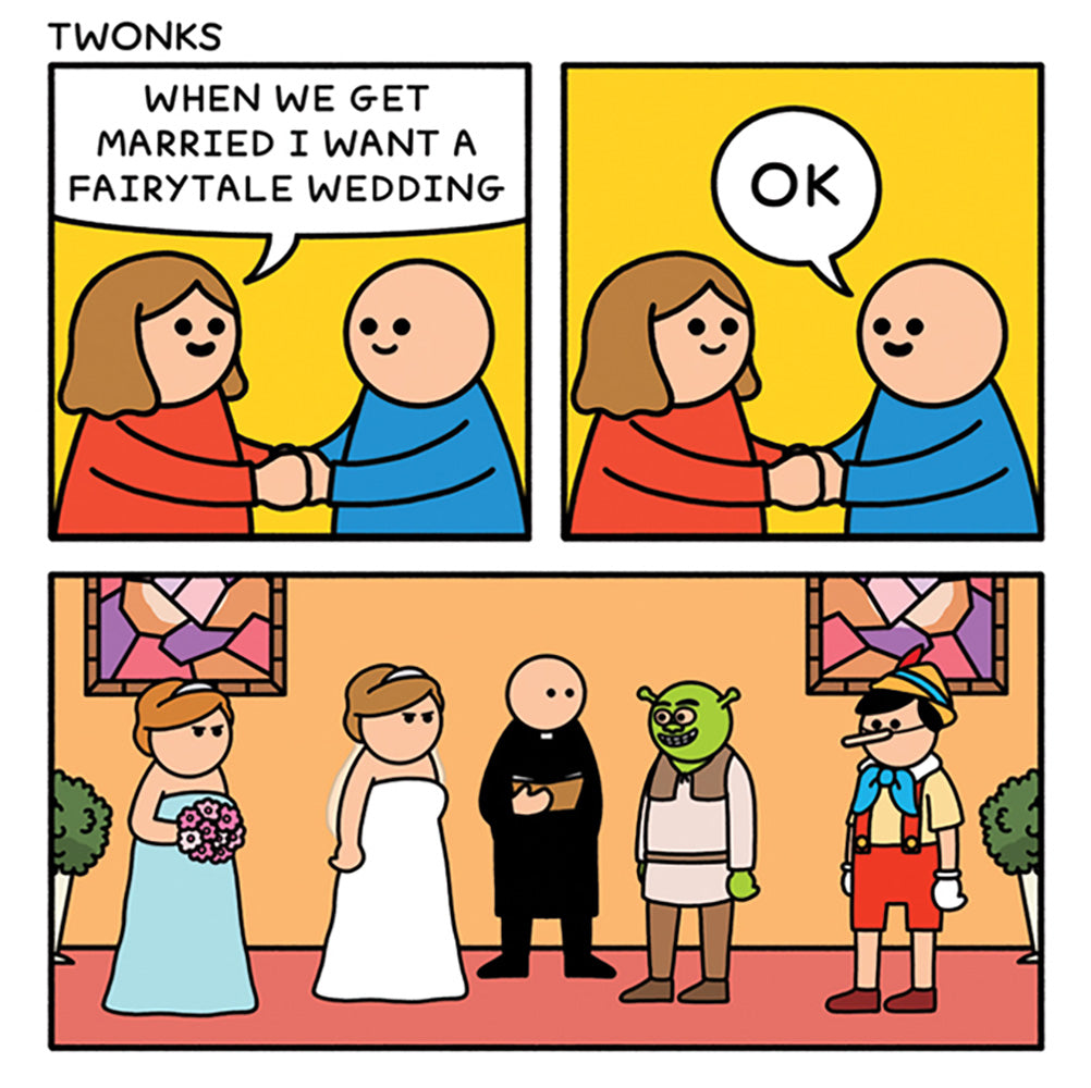 Fairytale Wedding Funny Card from Penny Black