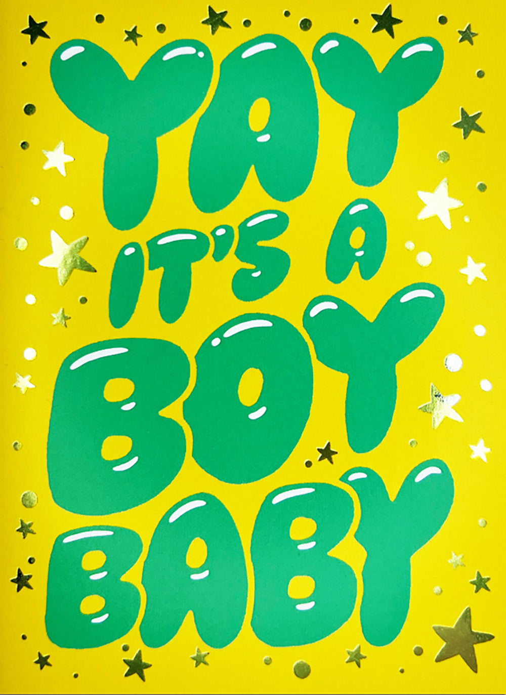 Yay It’s a Baby Boy Cartoon Card from Penny Black