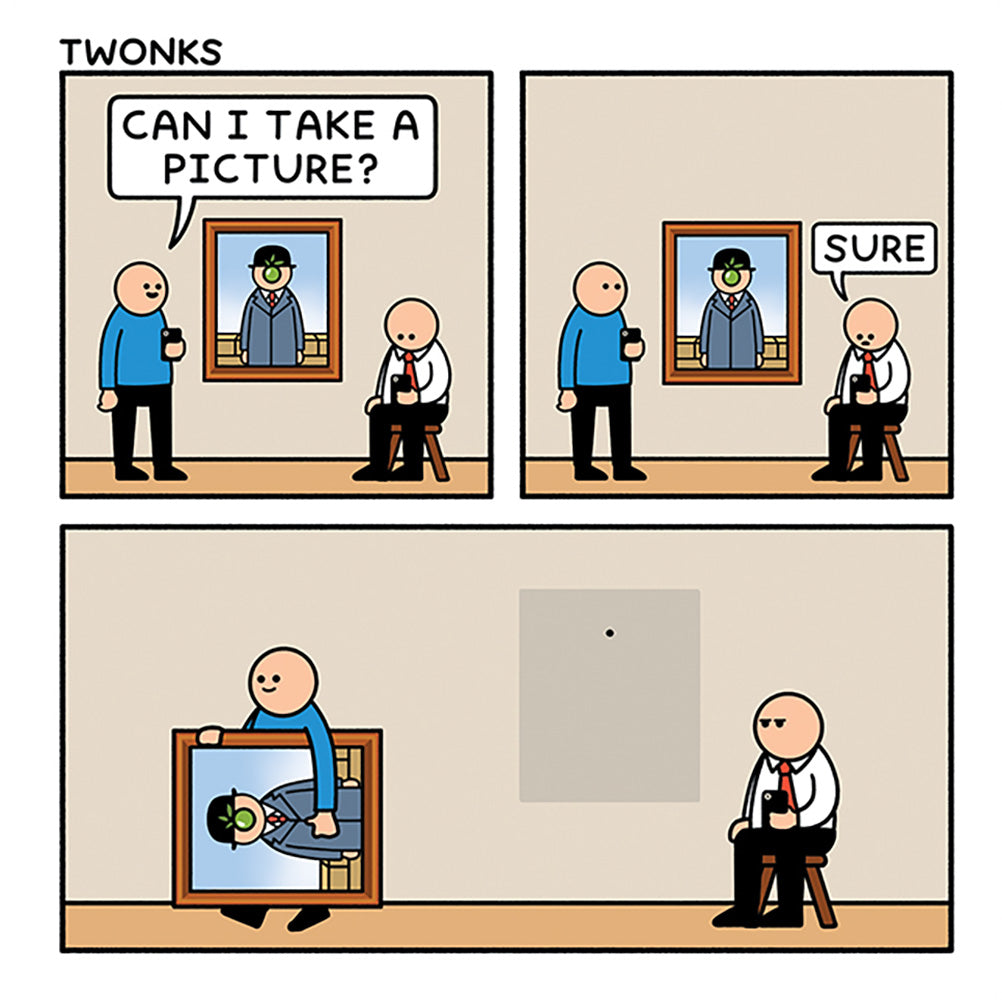 Take a Picture Art Gallery Funny Card from Penny Black