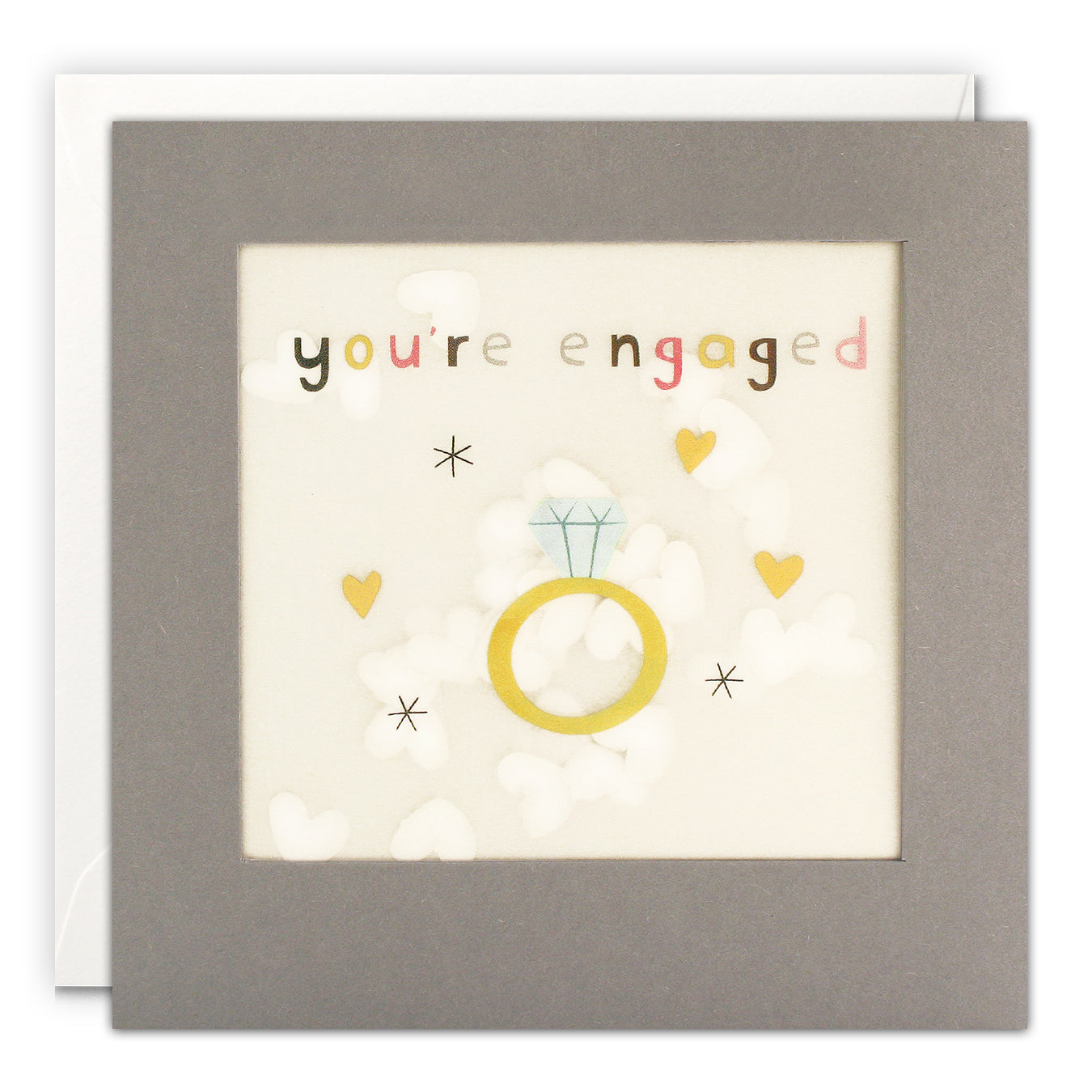 Engagement Ring Shakies Card from Penny Black