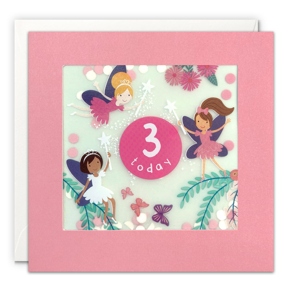 Age 3 Fairies Shakies Birthday Card from Penny Black
