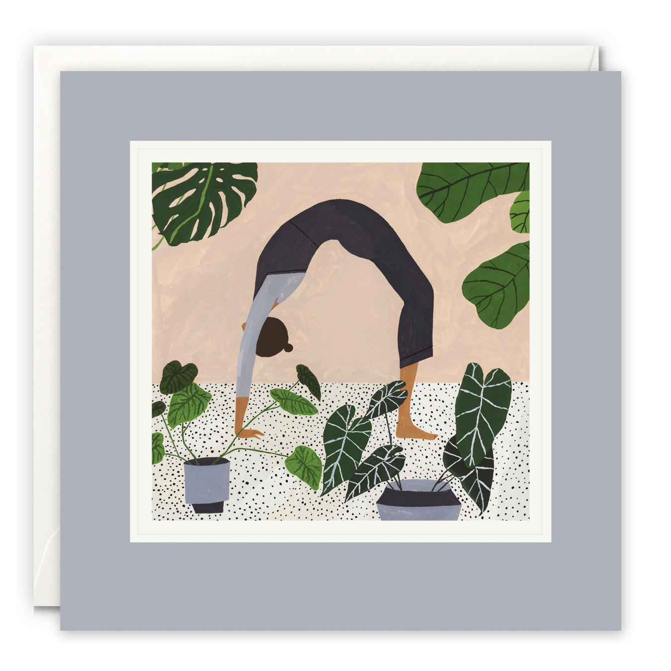 Botanical Yoga Paintworks Art Card from Penny Black