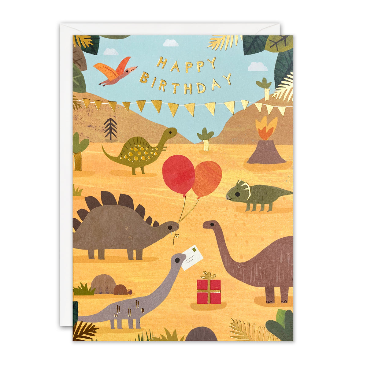 Jurassic Party Children&#39;s Birthday Card from Penny Black