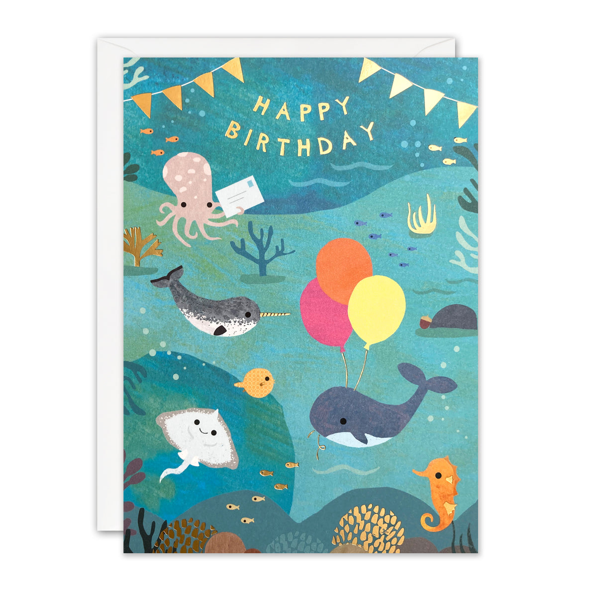 Ocean Party Children&#39;s Birthday Card from Penny Black