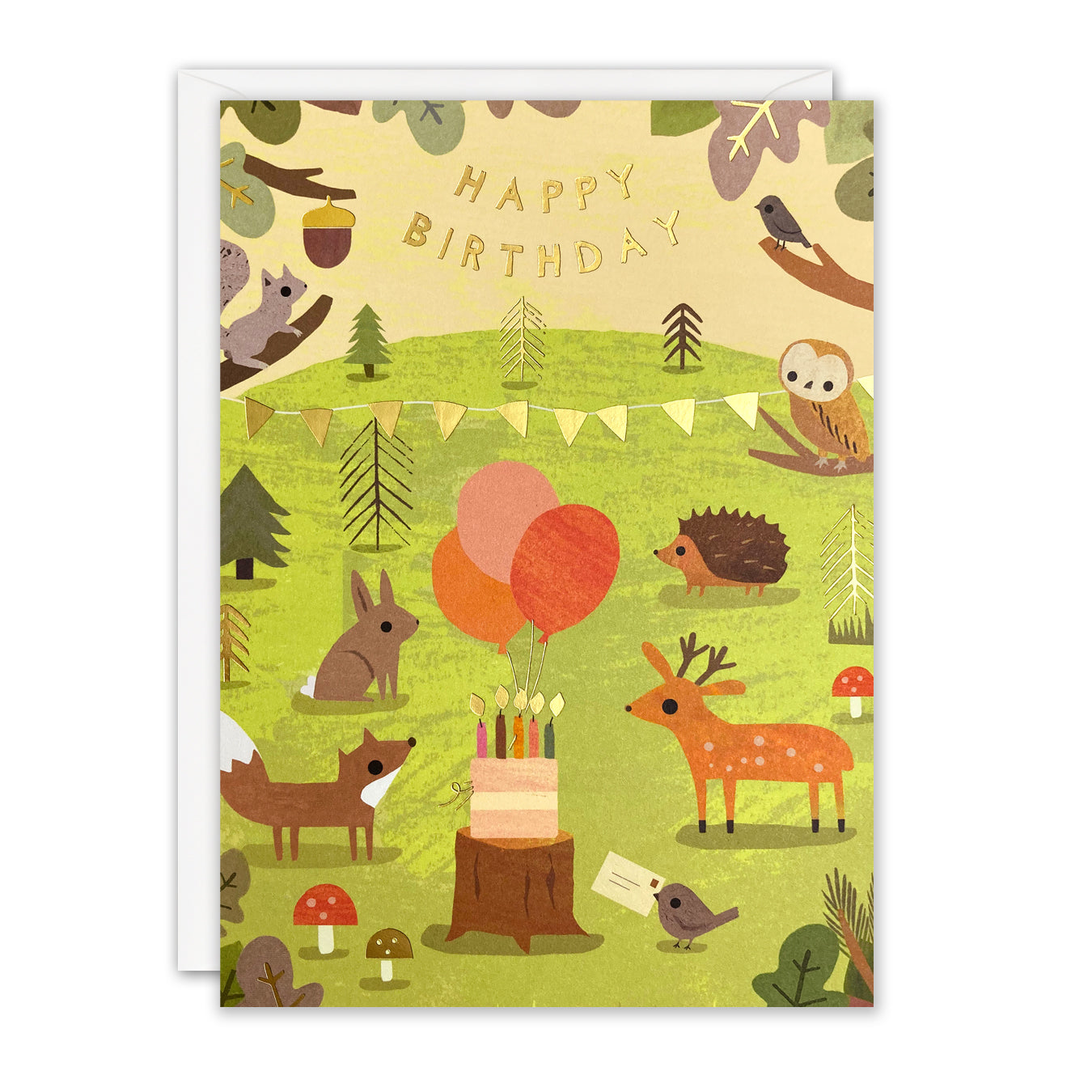 Woodland Party Children's Birthday Card from Penny Black