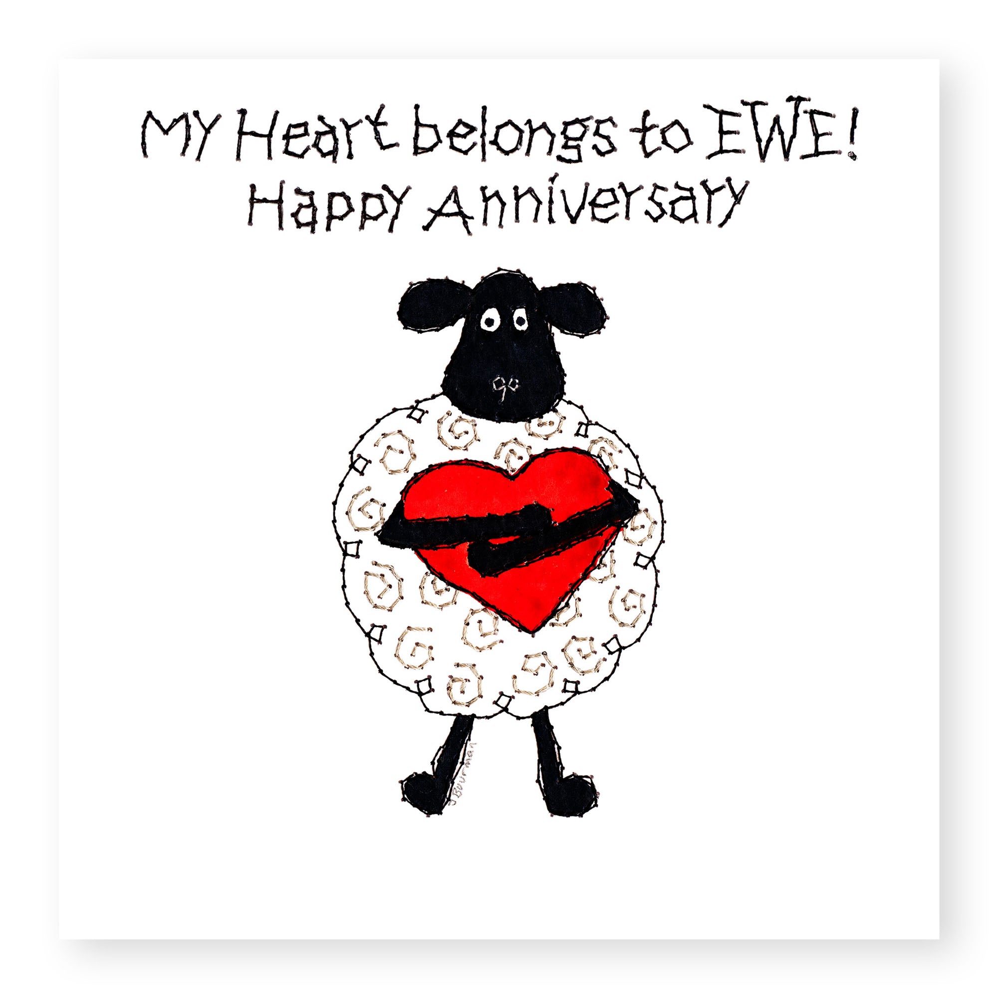Heart Belongs to Ewe Anniversary Card from Penny Black