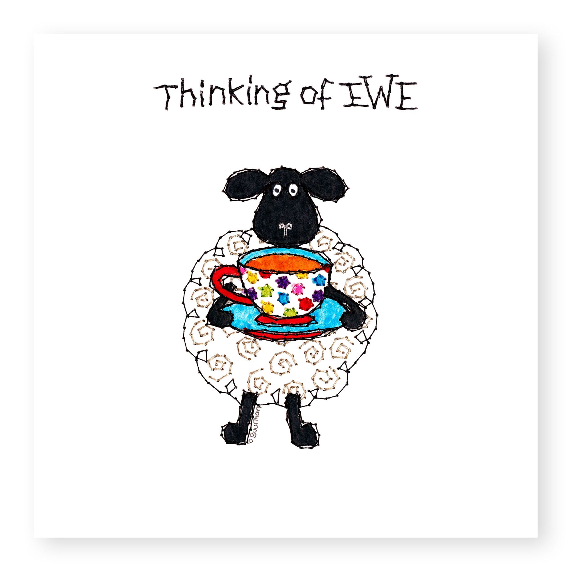 Hey Ewe Tea Thinking Of Ewe Card from Penny Black