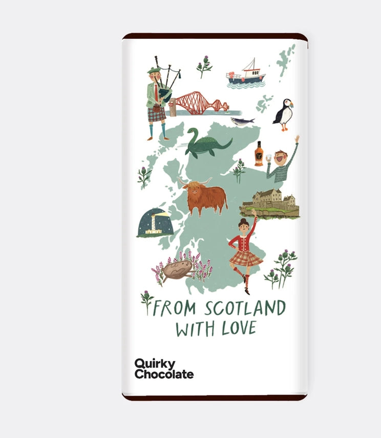 From Scotland WIth Love Isle of Skye Sea Salted Caramel Milk Chocolate Bar by penny black