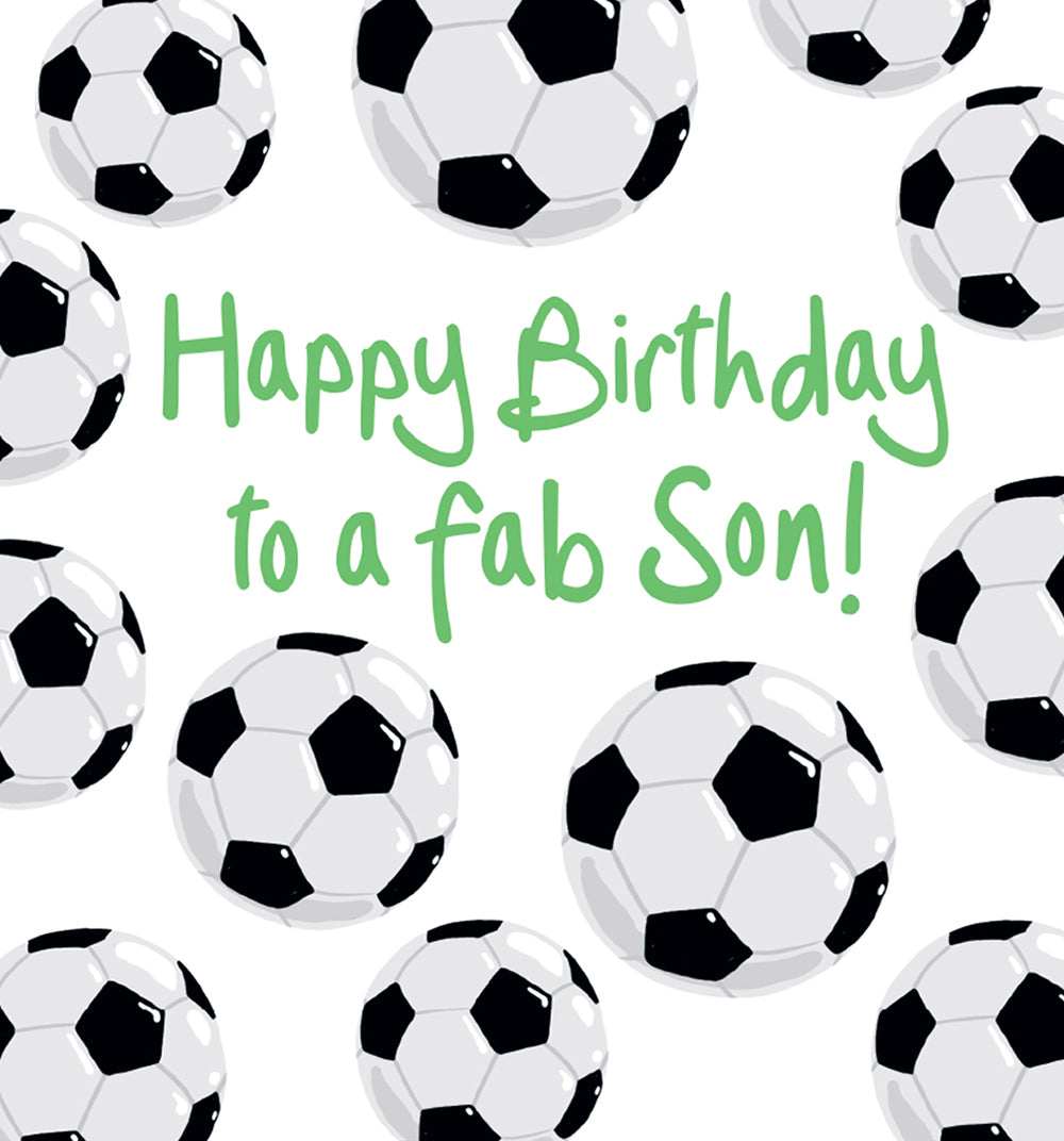 Football Fan Fab Son Birthday Card at Penny Black