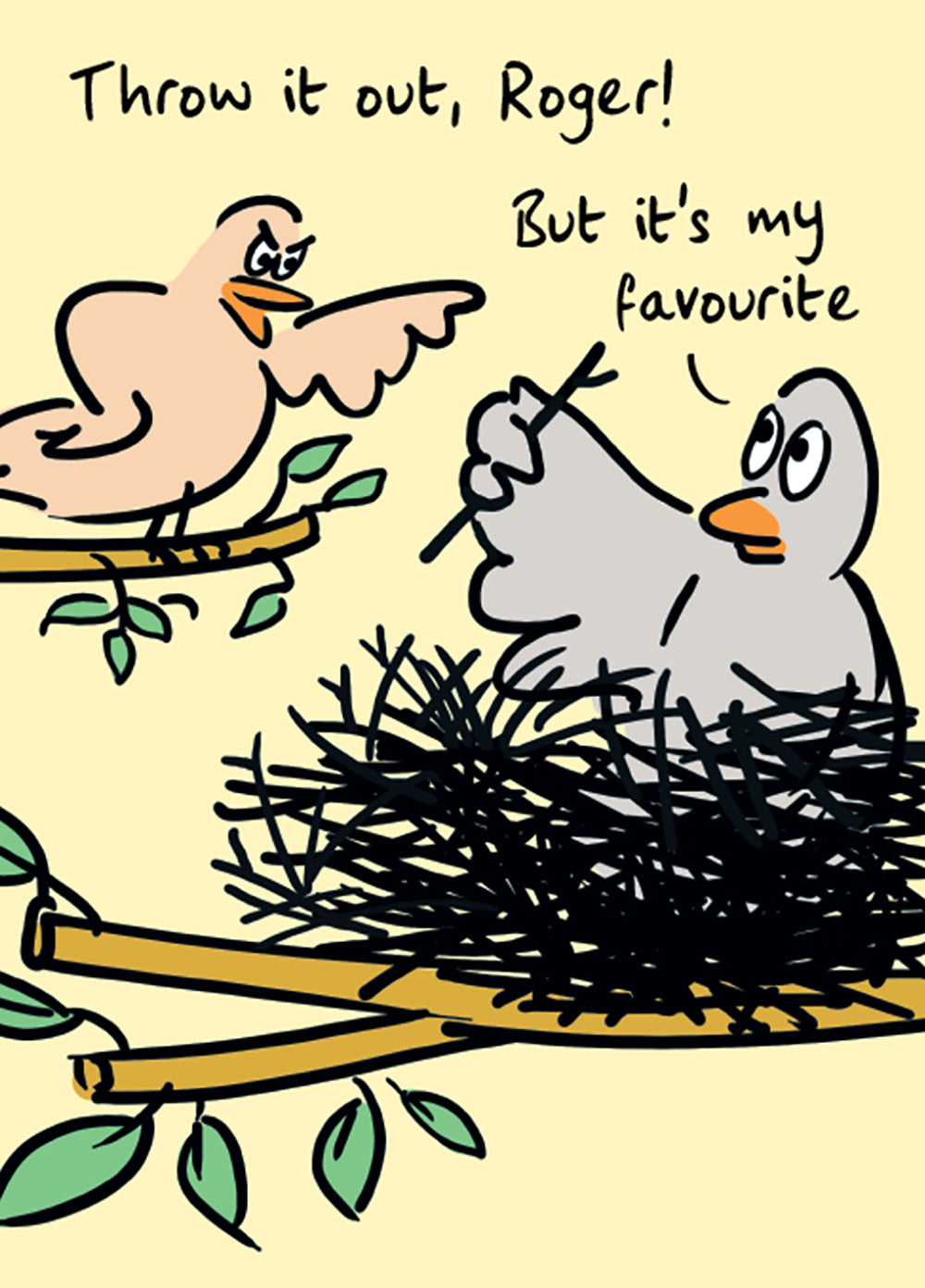 Roger's Favourite Stick Funny Card at Penny Black