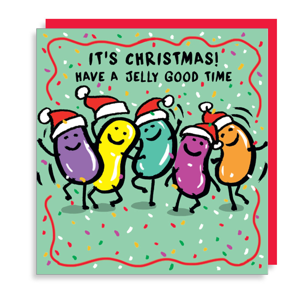 Jelly Beans Funny Christmas Card by penny black