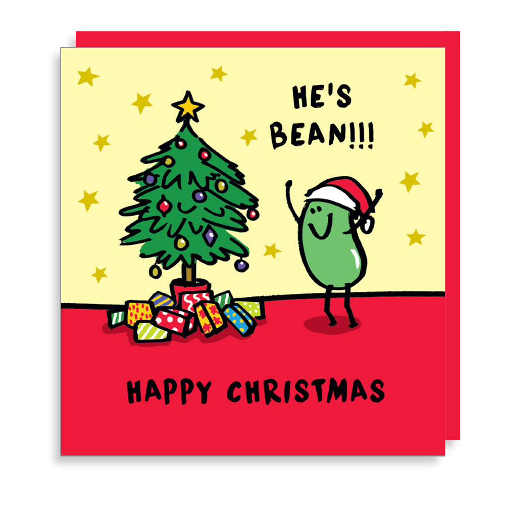 He's Bean Funny Christmas Card by penny black