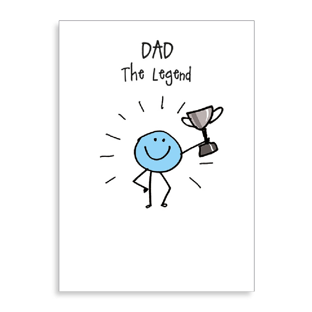 Dad The Legend Trophy Winner Father's Day Card By Penny Black
