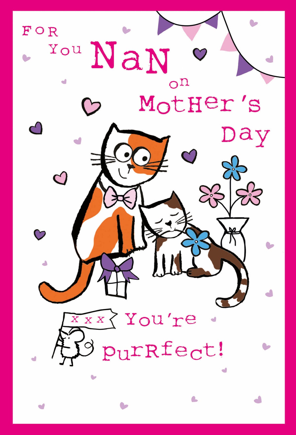Nan You&#39;re Purrfect Cats Mother&#39;s Day Card by penny black