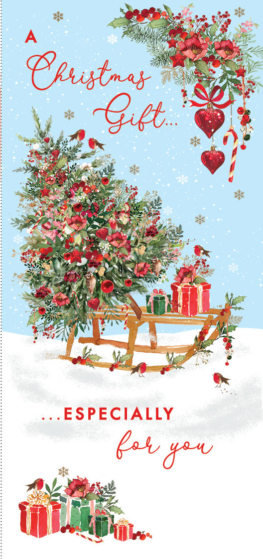 Tree &amp; Sledge Christmas Voucher Wallet by penny black