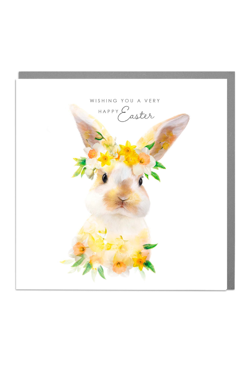 Floral Rabbit Photographic Easter Card by penny black