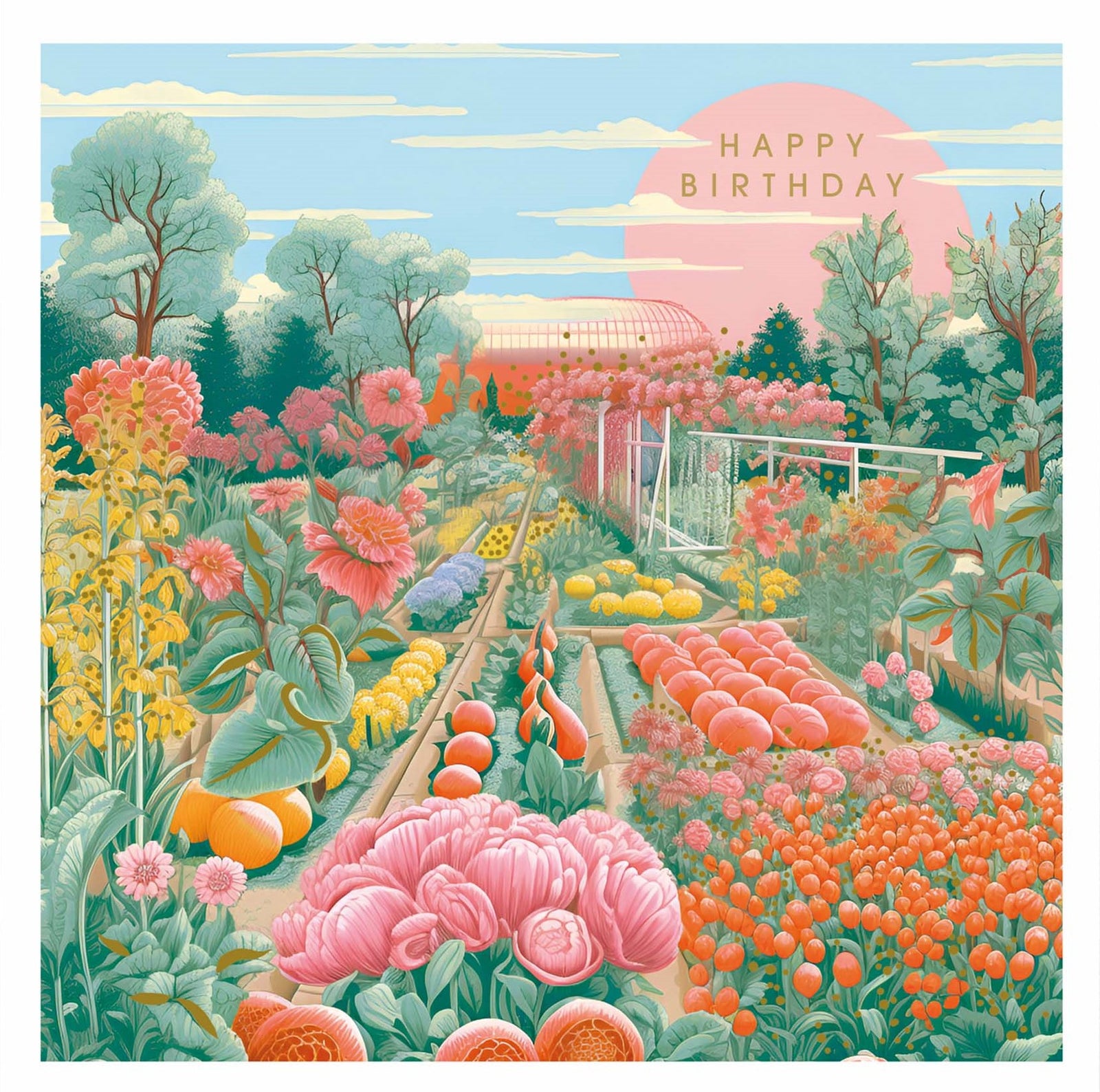 Pastel Allotments Birthday Card at Penny Black