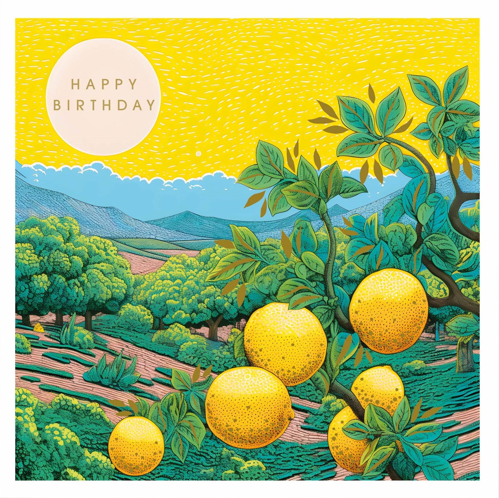 Lemon Grove Birthday Card at Penny Black
