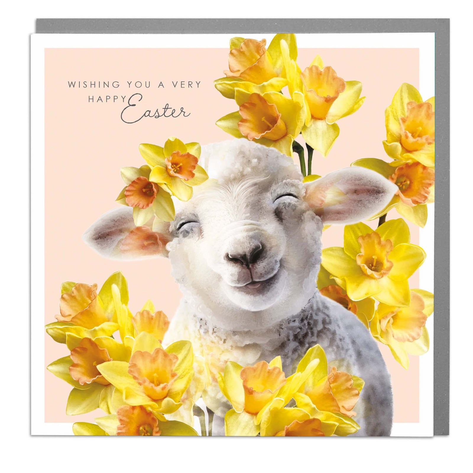 Daffodil Sheep 2026 Very Happy Easter Card By Penny Black