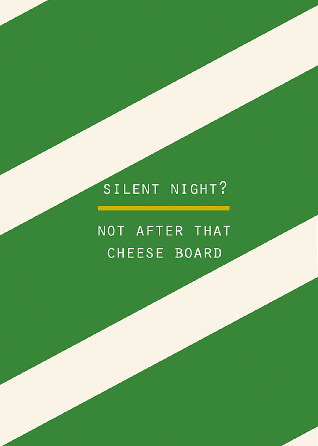 Silent Night Cheese Board Funny Christmas Card By Penny Black