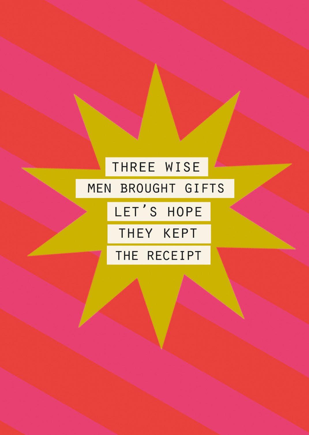 Hope They Kept The Receipt Funny Christmas Card By Penny Black