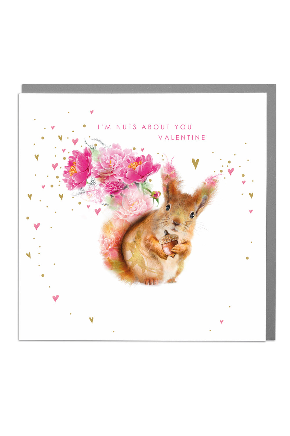 I'm Nuts About You Squirrel Valentine Card by penny black