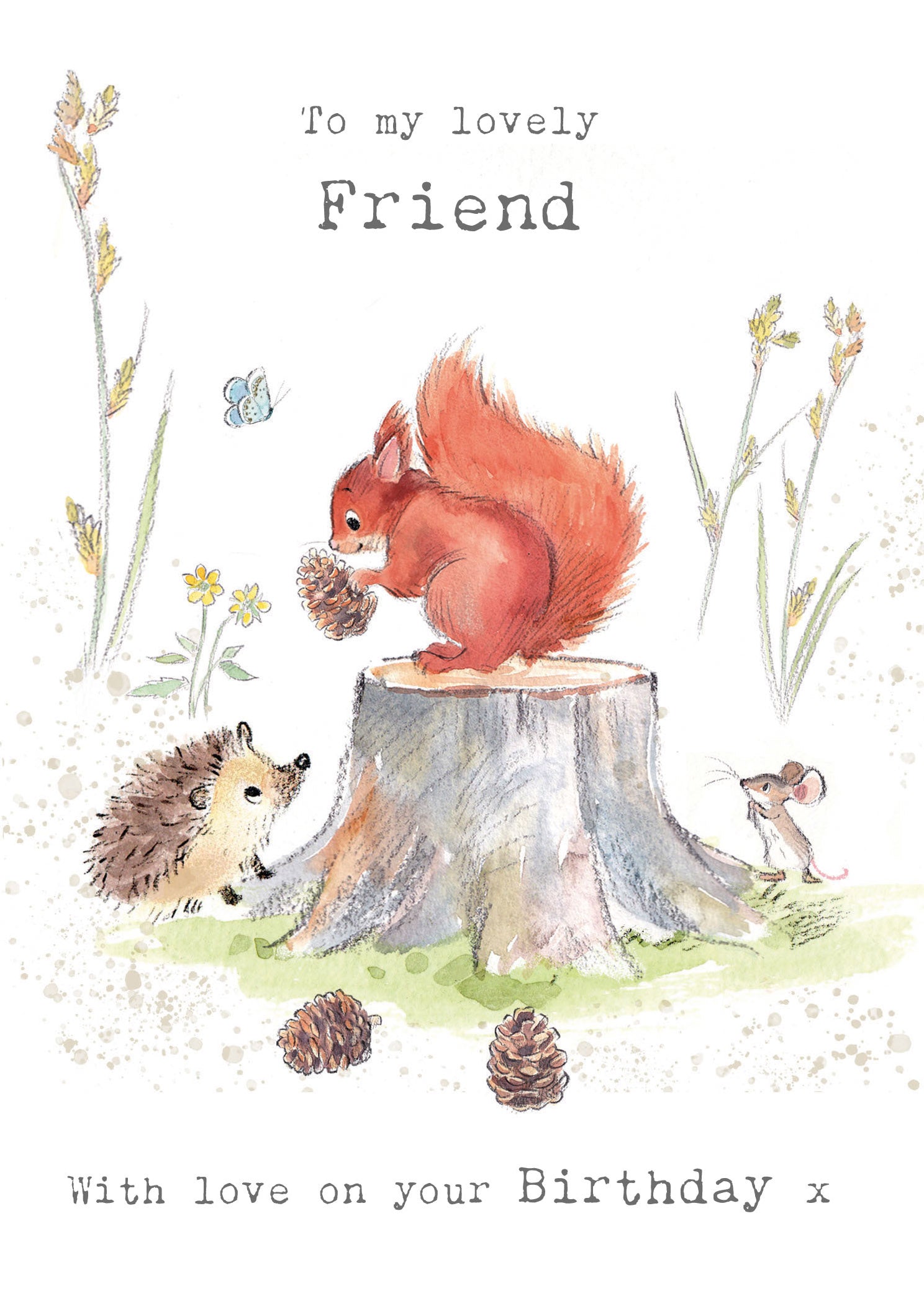 Woodland Squirrel Special Friend Birthday Card at Penny Black