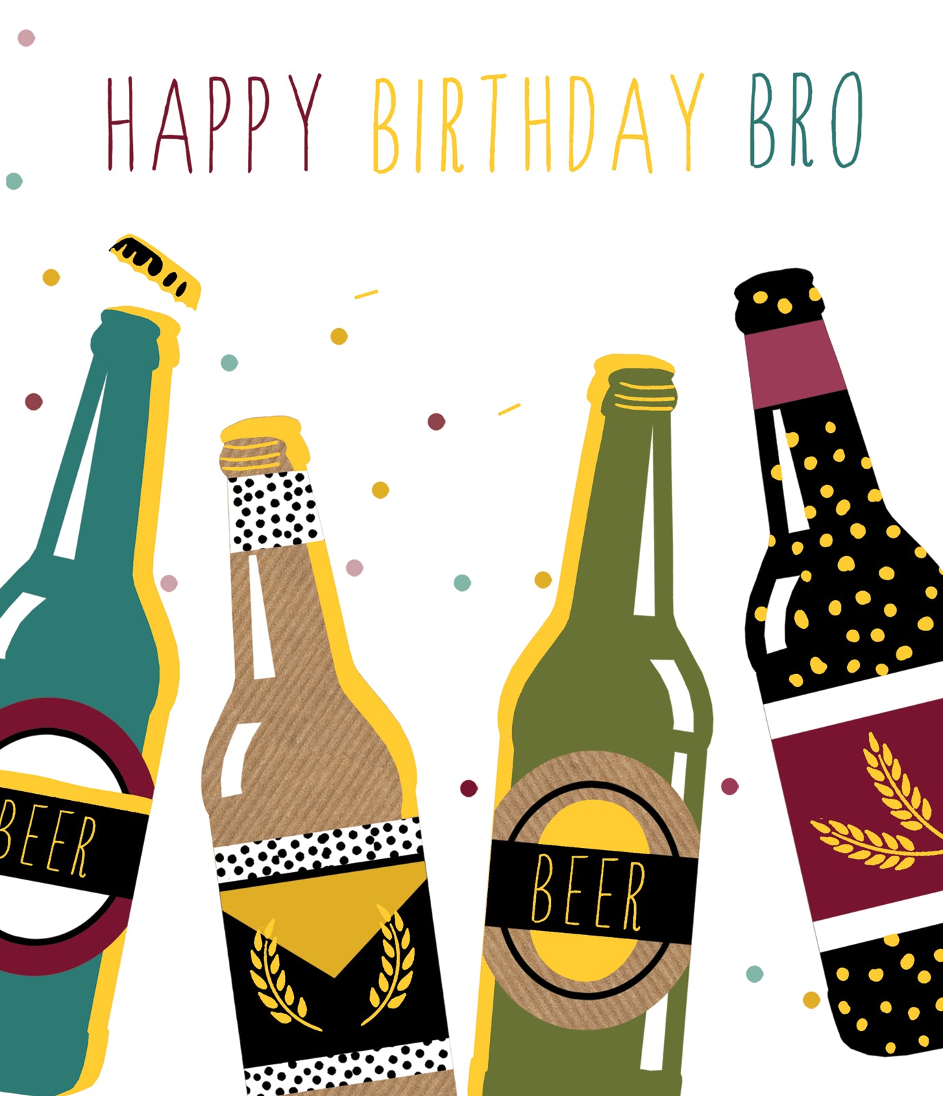 Bro Beers Birthday Card from Penny Black