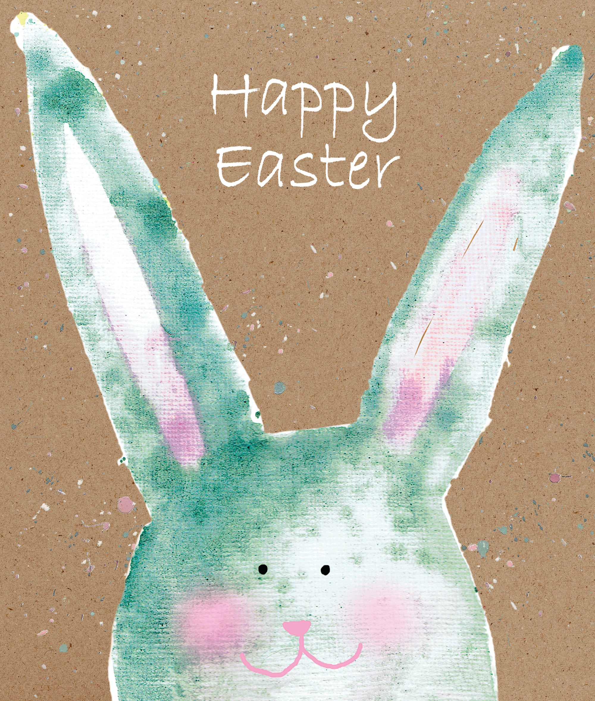 Watercolour Bunny Easter Card by penny black