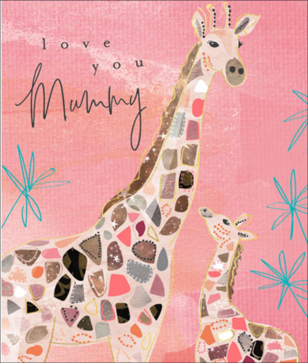 Love You Mummy Giraffe Mother's Day Card By Penny Black