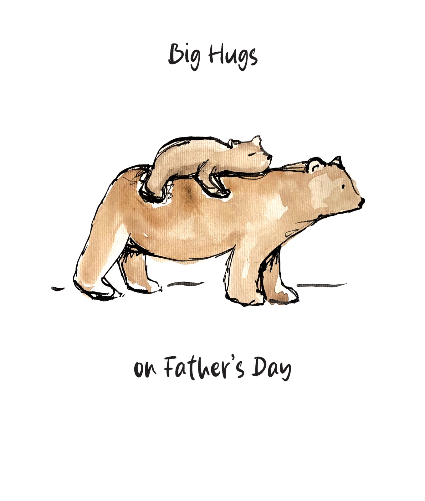 Big Bear Hugs On Father's Day Card By Penny Black
