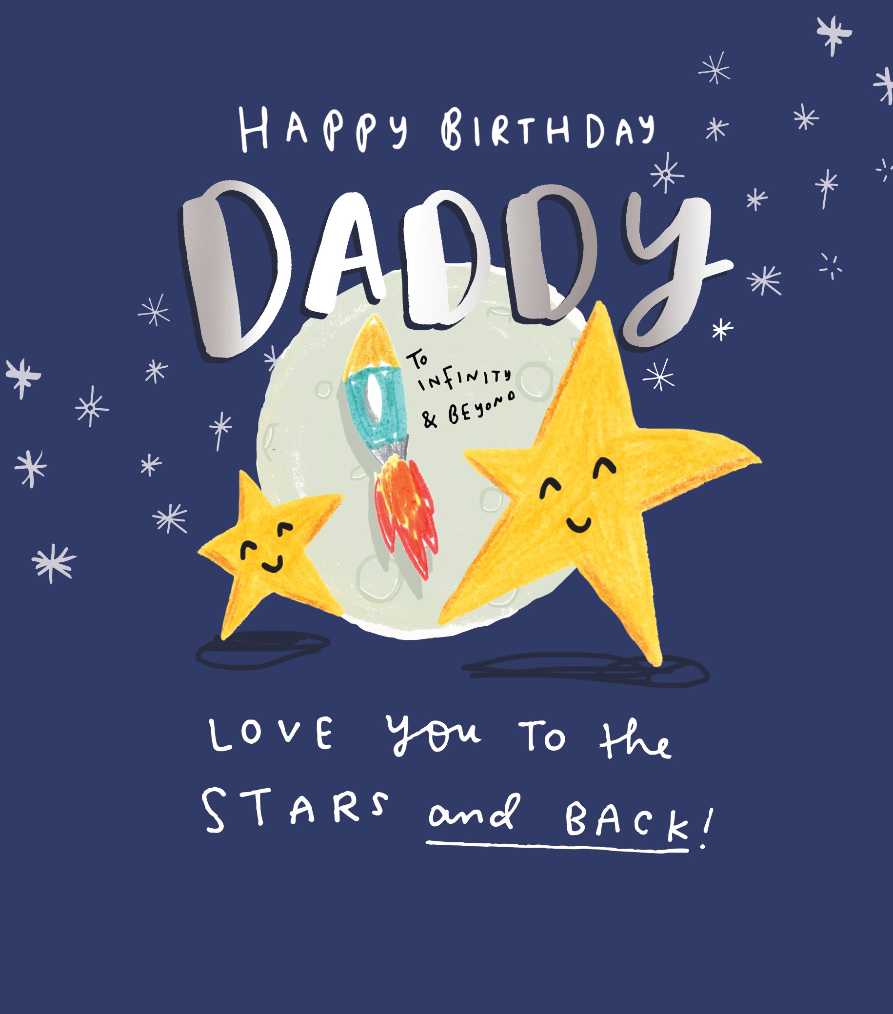 Daddy Love You to the Stars Birthday Card from Penny Black