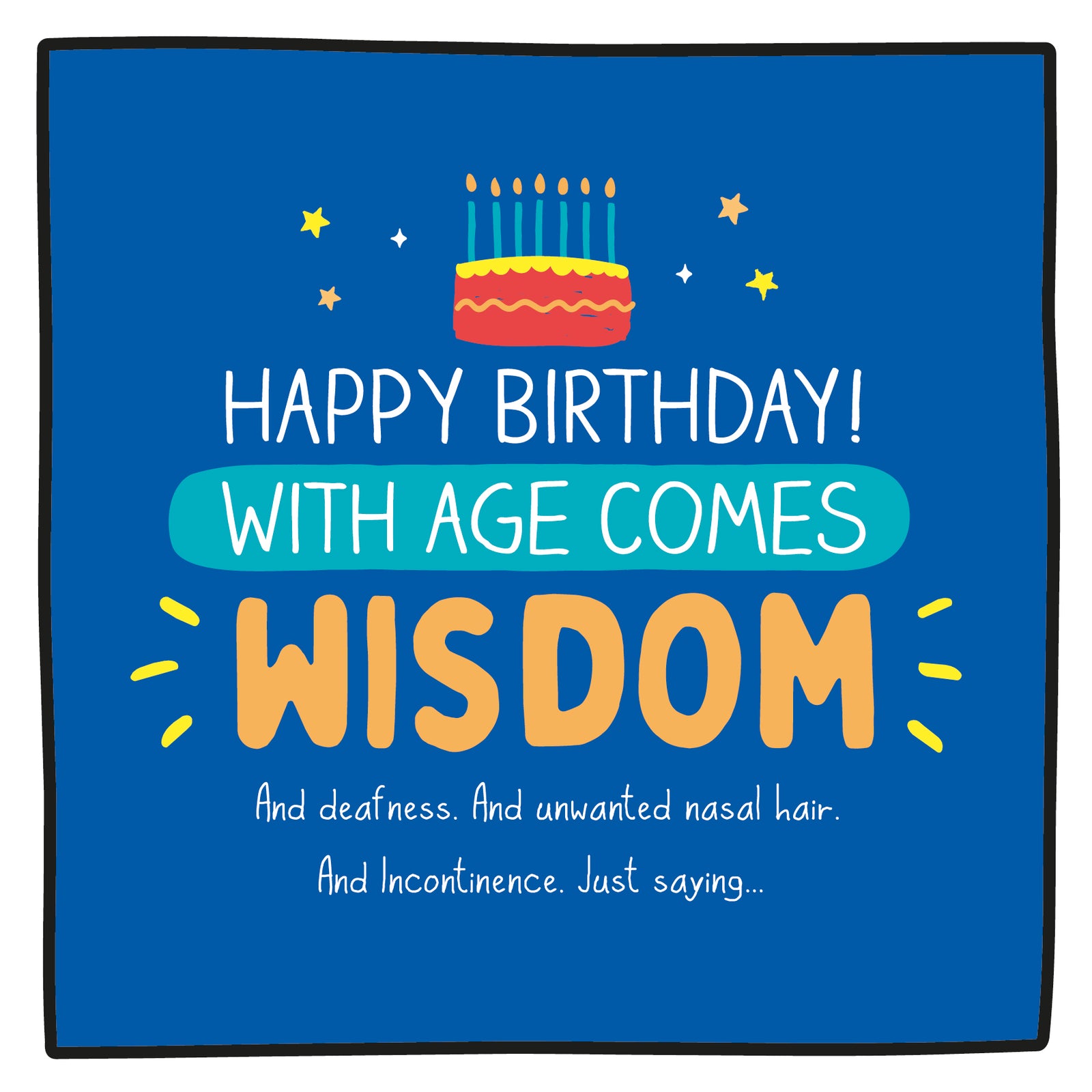 With Age Comes Funny Birthday Card from Penny Black