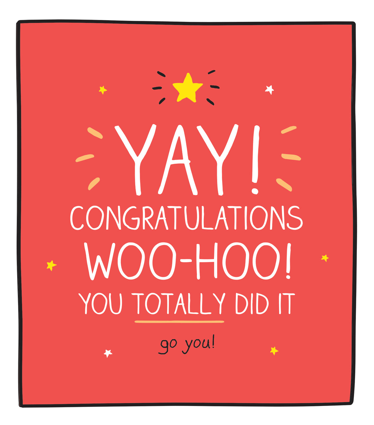 Woo-hoo You Totally Did It Congratulations Card from Penny Black